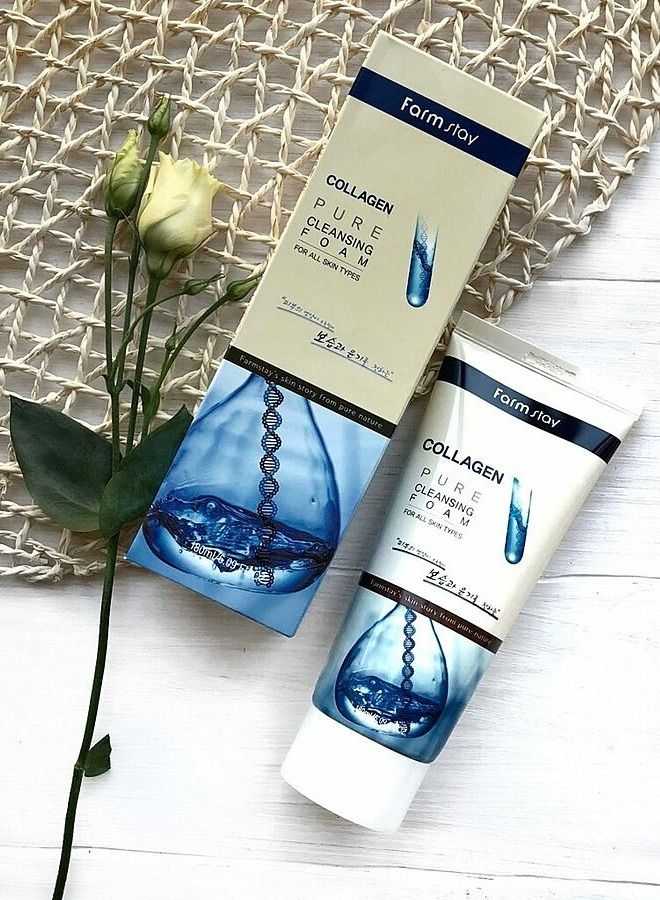 Farm Stay Collagen Pure Cleansing Face Foam 180ml - Image 2