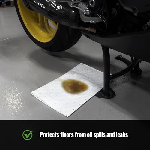 Earthsafe FlashDry Oil Absorbent Pads – High Absorbency of Oil-Based Liquids, Water-Repellent, Tear-Resistant, Premium Mats, Ideal for Garage, Driveway, Automotive, Marine Use, 17.5” x 13.5”, 100-Count Box - Image 4