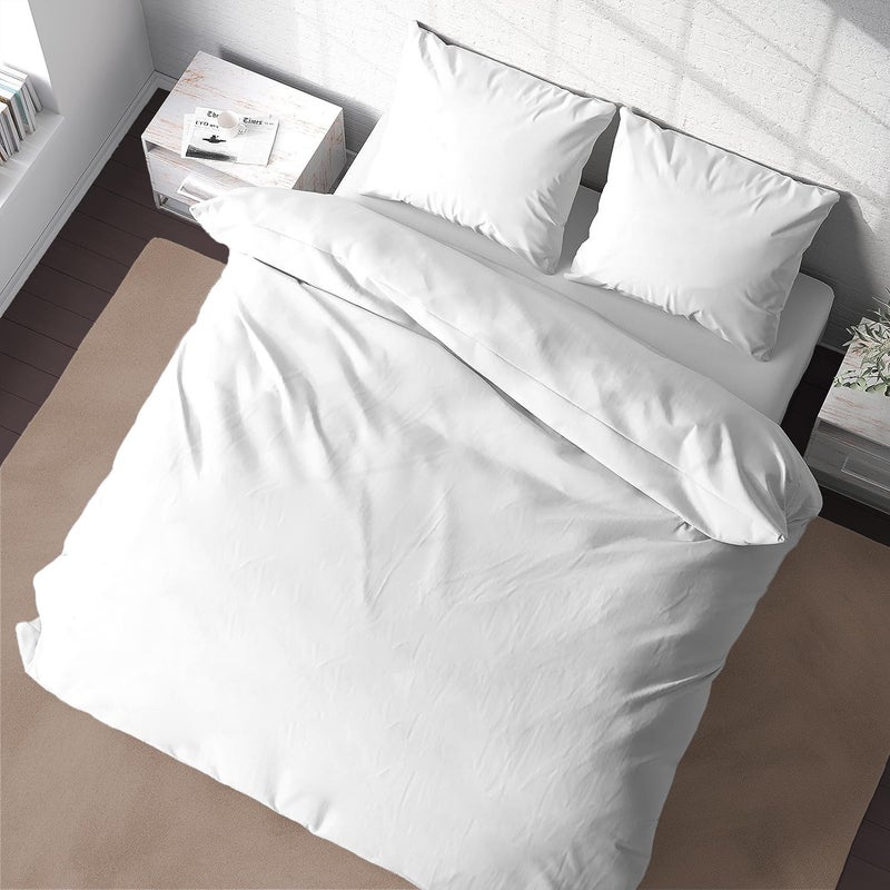 BedDecor Queen 600TC Wonderful 100 Egyptian Cotton 1PCs Duvet CoverWhite