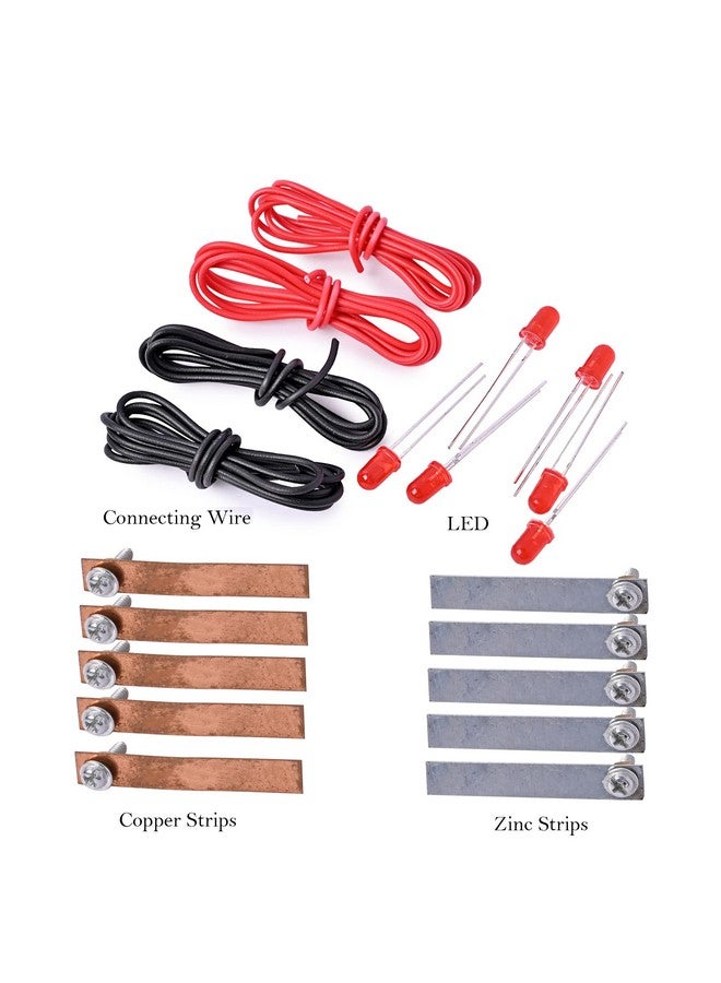 Sameer Science Projects Zinc-Copper Nails Strip 5+5 for Science Experiment Project to Make Lemon Energy - Image 2