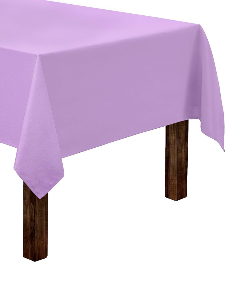 Gee Di Moda Rectangle Tablecloth  60 x 102 Inch Lavender Table Cloth for 6 Foot Rectangle Table  Heavy Duty Washable Fabric  for 6 Ft Buffet Table Holiday Party Dinner Wedding  Baby Shower
