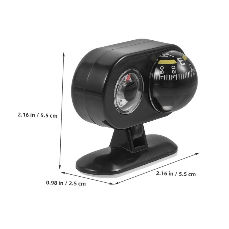 2pc Car Dashboard Compass And Thermometer For Accurate Navigation And Temperature - Image 3