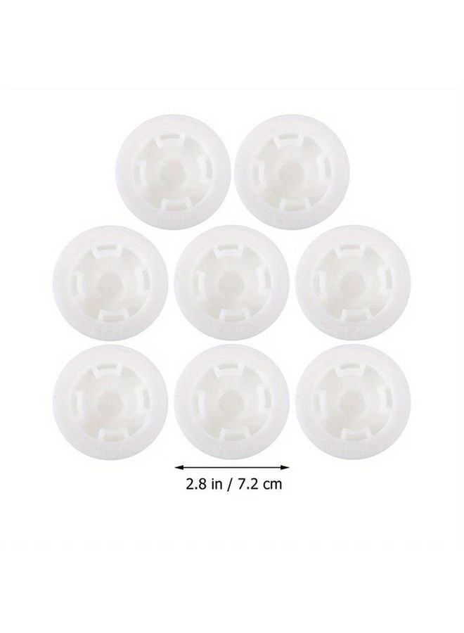 White Plastic Drum Lid Threaded Cap Leakproof Seal Heavy Duty Chemical Storage 8pcs - Image 4