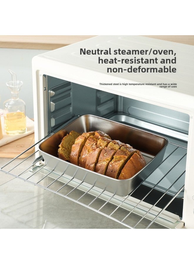316 Stainless Steel Preservation Box Fruit Box Lunch Box Refrigerator Sealed Box Thickened Finishing Storage Box Freezer Box-Specifications:2200ml-5-piece Set [with Lid]  - Image 5
