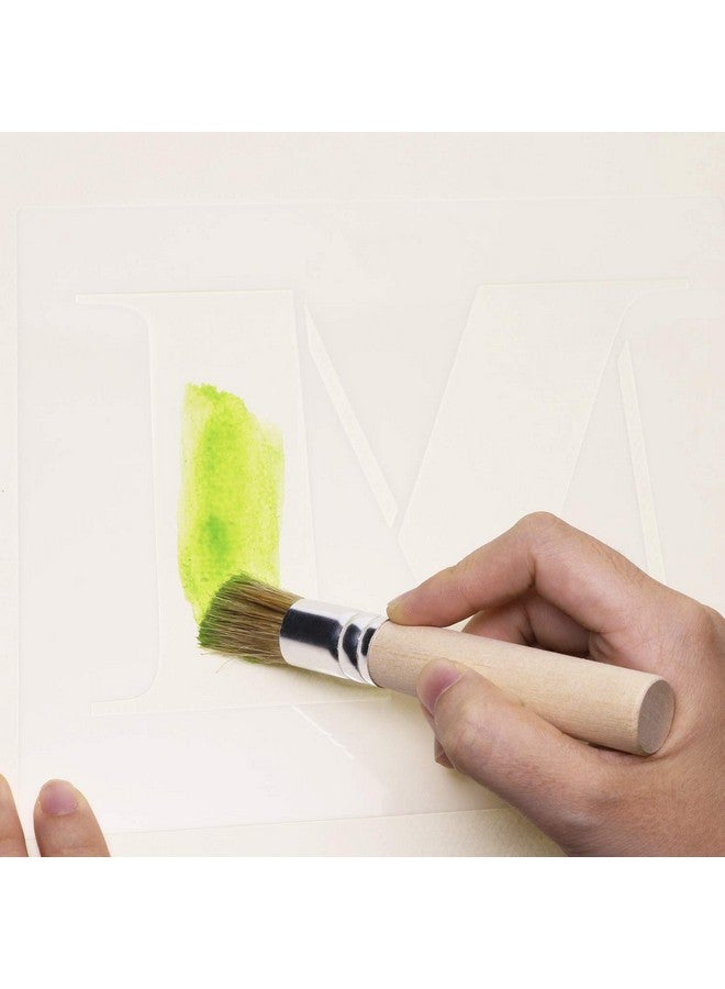 بنتا إنجل مجموعة فرش الرسم الخشبية المكونة من 3 قطع من شعيرات طبيعية لرسم الألوان المائية والزيتية على ورق الحائط الخشبي ومشروعات الحرف اليدوية - Image 5