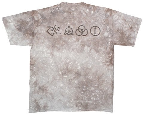 Liquid Blue Men's Led Zeppelin Man With Sticks Short Sleeve T-Shirt,Light Grey,X-Large - Image 2