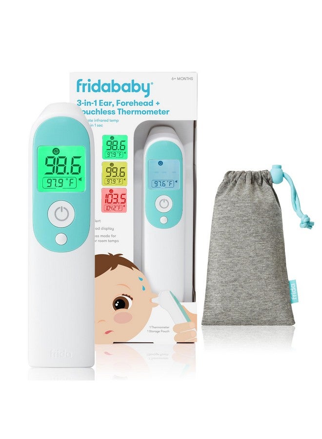 Frida 3-in-1 Ear, Forehead + Touchless Infrared Thermometer for Babies, Toddlers, Adults, and Bottle Temperatures by Frida Baby - Image 1