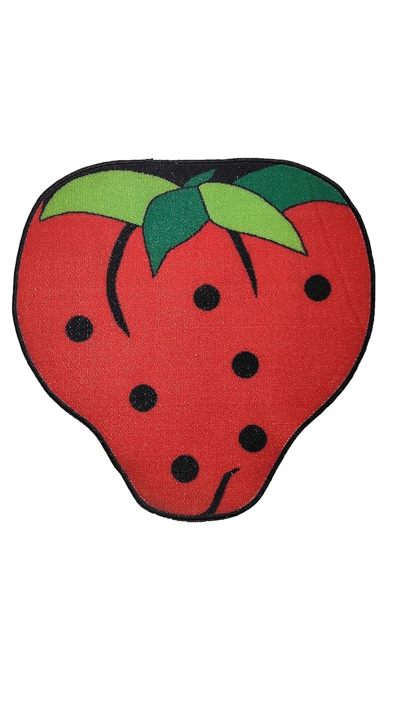 Status Contract Nylon Digital Printed Kids Door Runner Mats House Carpet for Playing Activity in Home (Kids Mat- Strawberry- (57x 57cm)) - Image 2