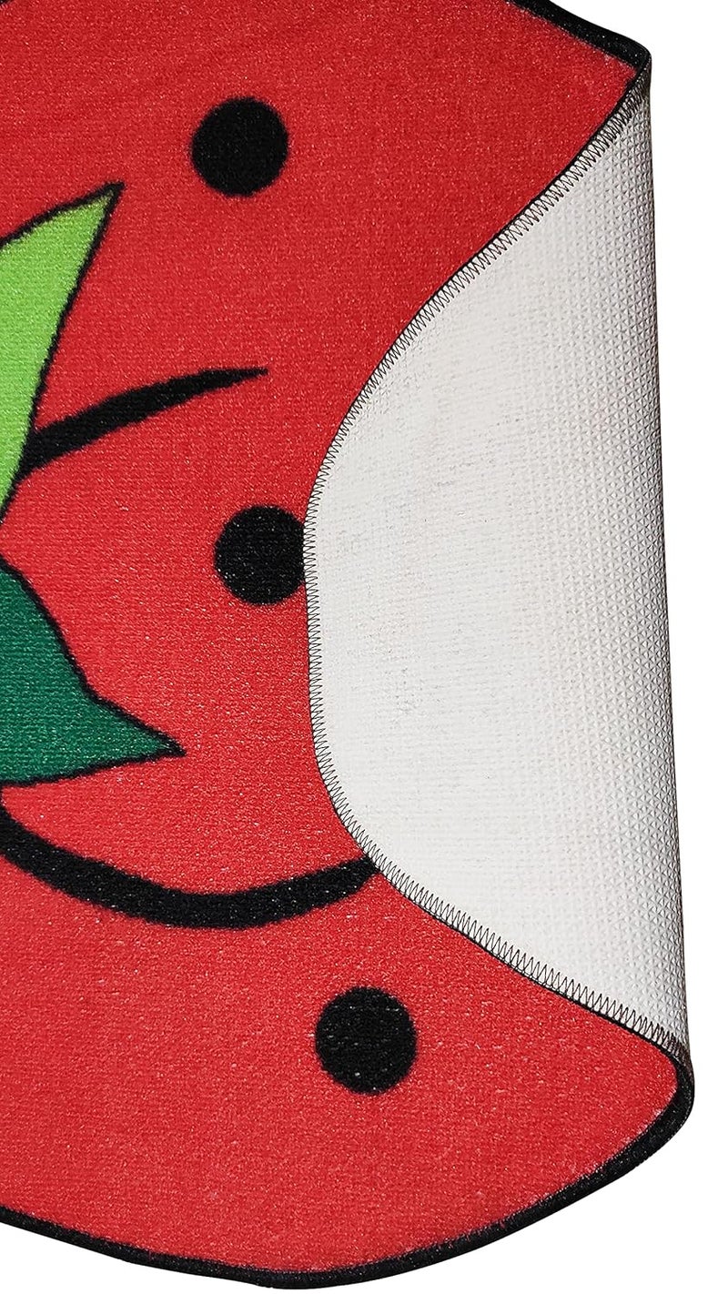 Status Contract Nylon Digital Printed Kids Door Runner Mats House Carpet for Playing Activity in Home (Kids Mat- Strawberry- (57x 57cm)) - Image 3