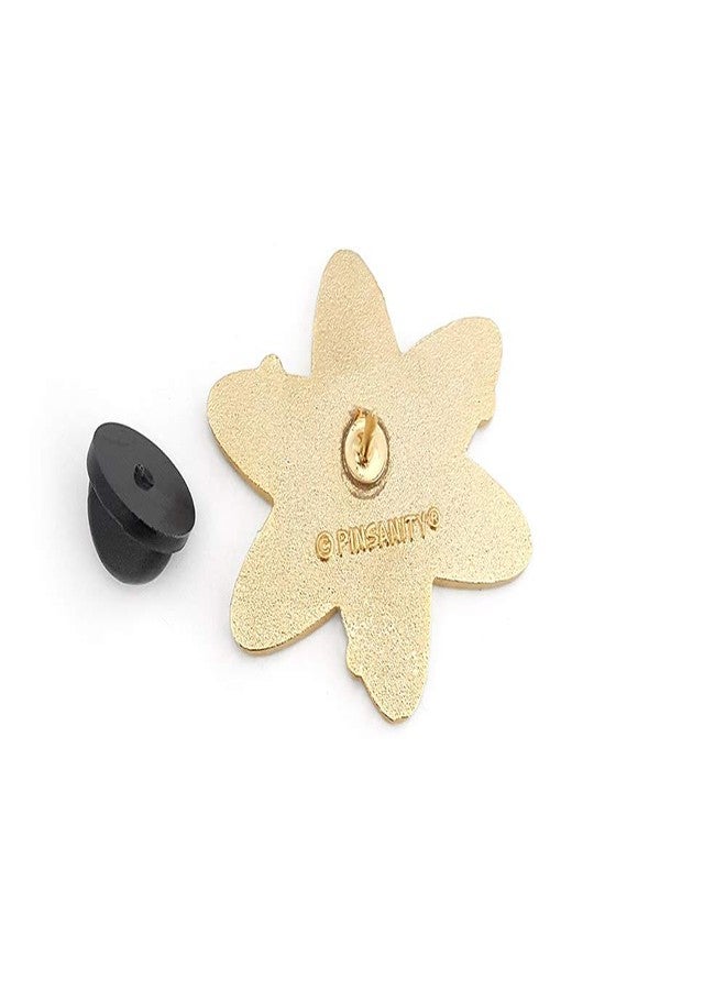 Pinsanity Atomic Symbol Rainbow Enamel Lapel Pin - Image 3