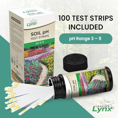 Leaping Lynx Soil pH Test Kit (3-9 Range) – 100 Test Strips for Garden, Lawn, Vegetable & Flower Beds | Quick & Easy Soil pH Monitoring for Indoor & Outdoor Plants | Leaping Lynx - Image 2