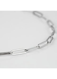 Generic 16.4 Feet Stainless Steel Paper Clip Chains for Jewelry Making Necklaces Bracelet Anklet Oval Soldered Link Chain Bulk with Jump Rings Lobster Clasps 14mm×4.5mm  - Image 3