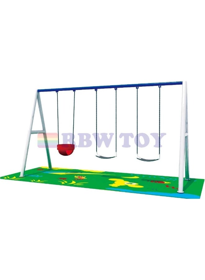 Rainbow Toys RBW TOYS Adventure & Outdoor Playground Equipment All In One Set Slides, Swings for kids toys Offers. Play-Ground Toys Area Size 400x180x230cm. - Image 3