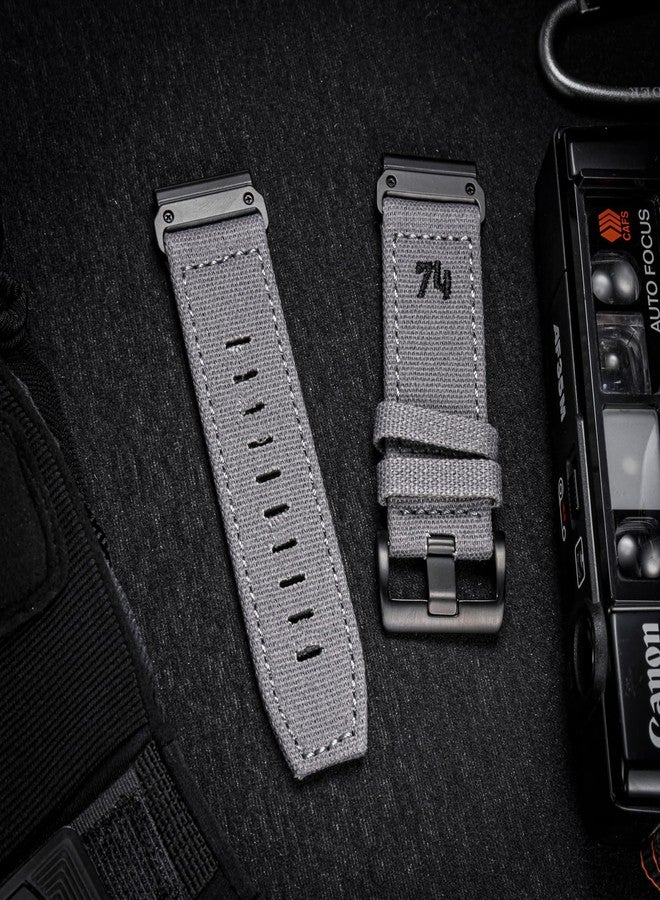 DAVILANE Canvas Watch Band Sports Strap Compatible With Huami Amazfit T-Rex/T-Rex 2/T-Rex Pro/T-Rex Ultra,New Upgraded Connector Design - Image 3