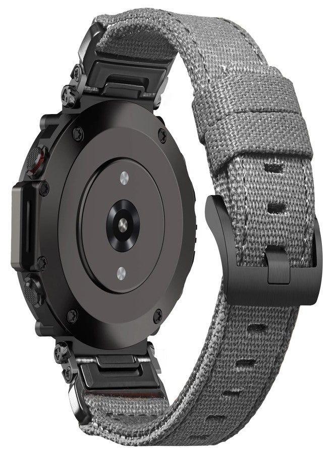 DAVILANE Canvas Watch Band Sports Strap Compatible With Huami Amazfit T-Rex/T-Rex 2/T-Rex Pro/T-Rex Ultra,New Upgraded Connector Design - Image 1