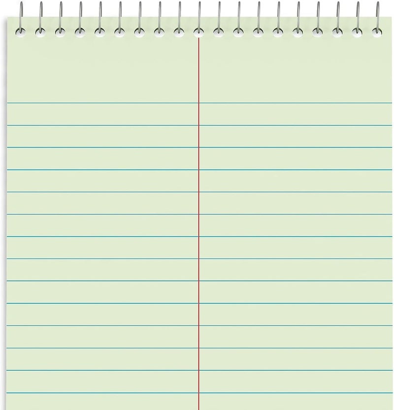 Staples Green Paper Steno Pads, Gregg Ruled, 6" x 9", 12/Pack - Image 5