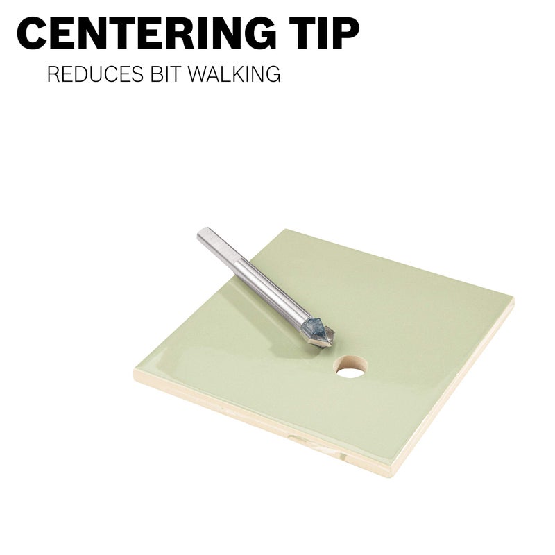 بوش مثقاب بوش GT200 ذو رأس كربيد مقاس 3/16 بوصة للزجاج والسيراميك والبلاط، فضي اللون - Image 5