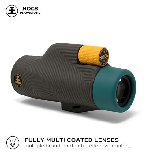 Nocs Provisions Field Tube 8x32 Waterproof Monocular, 8X Magnification Telescope, Bak4 Prism, Wide Field of View for Bird Watching, Backpacking & Wildlife Viewing - Desolation Black - Image 3