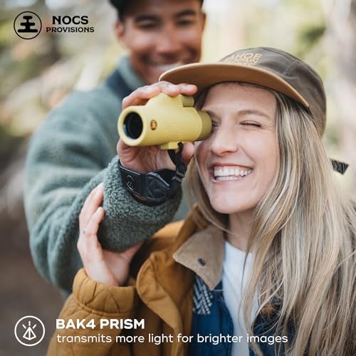 Nocs Provisions Field Tube 8x32 Waterproof Monocular, 8X Magnification Telescope, Bak4 Prism, Wide Field of View for Bird Watching, Backpacking & Wildlife Viewing - Desolation Black - Image 5