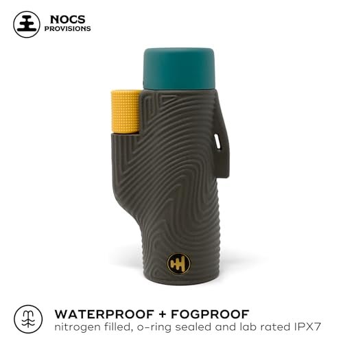 Nocs Provisions Field Tube 8x32 Waterproof Monocular, 8X Magnification Telescope, Bak4 Prism, Wide Field of View for Bird Watching, Backpacking & Wildlife Viewing - Desolation Black - Image 4