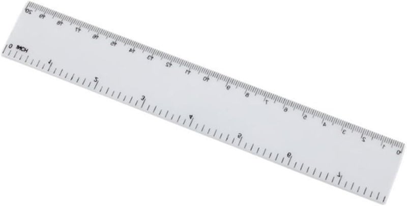 4Pcs Plastic Straight Ruler Set Dual Scale in Centimeters for School Office and Home - Image 1
