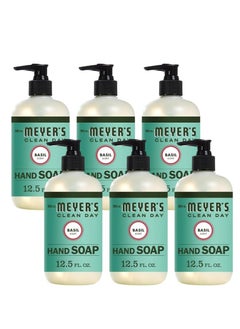 MRS. MEYER'S CLEAN DAY Liquid Hand Soap, Cruelty Free and Biodegradable Hand Wash Made with Essential Oils, Basil Scent, 12.5 oz - Pack of 6 - pzsku/ZB59A6F432E3B1405E65AZ/45/_/1740661706/e152c3bf-ffbe-463c-8023-900f4cd4a536