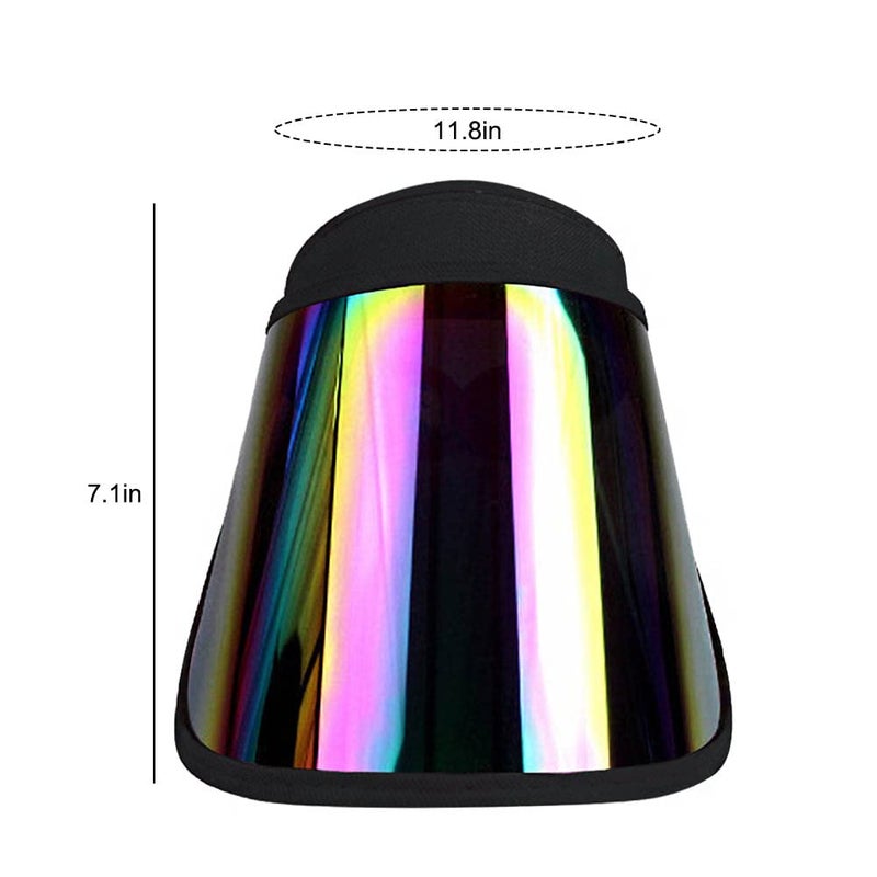 VIOKKO Face_Shield Protector Sun Visor Hat UV Protection Summer Sun Cap Great for Oudtoor Hiking Camping Golf Tennis Cycling Black - Image 4