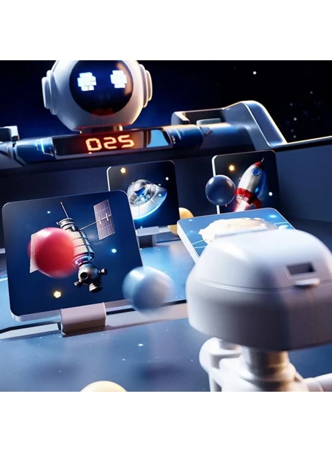 Space Pinball Machine for Kids – Ball Launcher Toy with Smart Robot Design, Score Counter, and Moving Targets, USB and Battery Powered, Fun Educational Game to Enhance Focus and Skills - Image 4