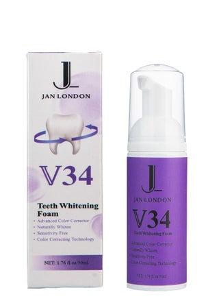 JL Purple Radiance Teeth Whitening Foam: V34 Stain Corrector & Brightening Formula - Unveil Your Best Smile with Our Advanced Dental Care Product  50ml - pzsku/ZB59A941347C586BCF81DZ/45/_/1709819593/f2035058-f05a-414d-ba56-ab48f8fba84d