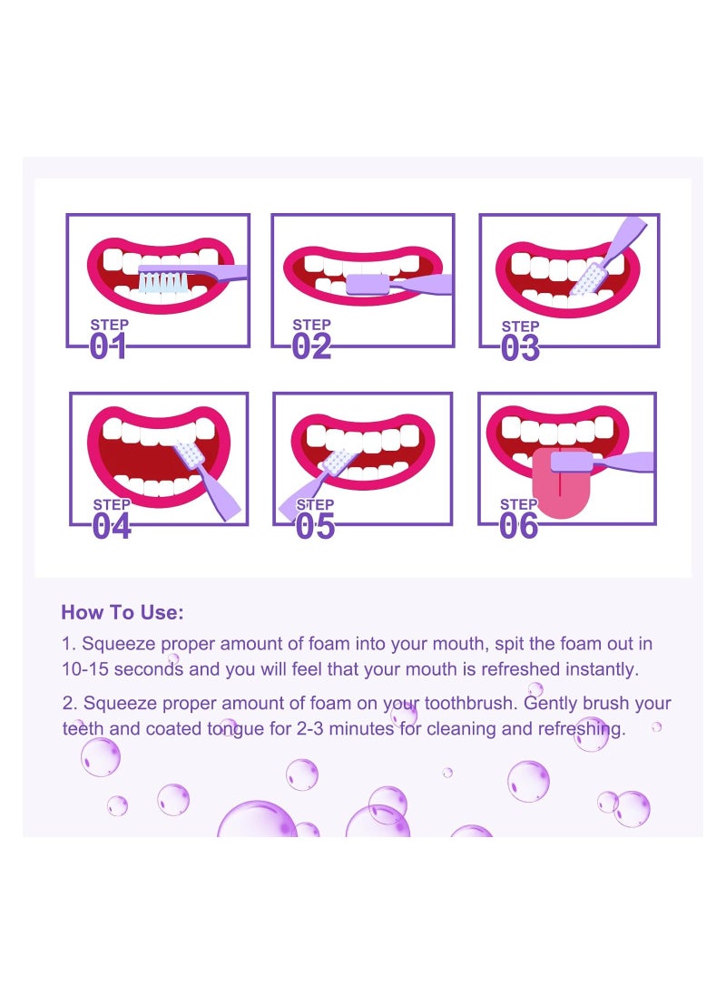 JAN LONDON - JL Purple Radiance Teeth Whitening Foam: V34 Stain Corrector & Brightening Formula - Unveil Your Best Smile with Our Advanced Dental Care Product  50ml - Image 1