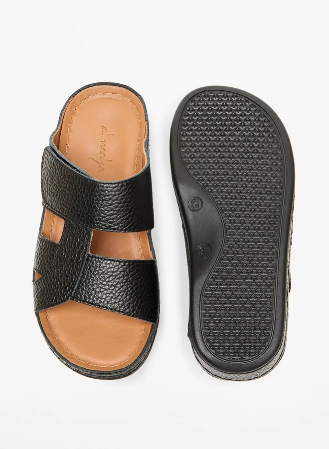Al Waha Boys Textured Slip-On Arabic Sandals