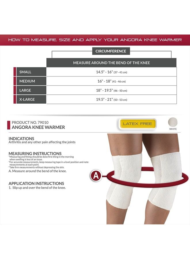 OTC دافئ الركبة، أنغورا، تخفيف التهاب المفاصل، صغير - Image 2