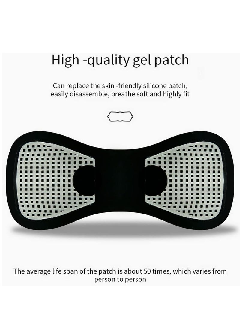 Loquat New Edition Microcurrent Ems Portable Massage Device for 2 Pcs Ems Lymphatic Drainage Massager for Neck Shoulder Limbs 8 Modes 19 Levels Cordless - Image 5
