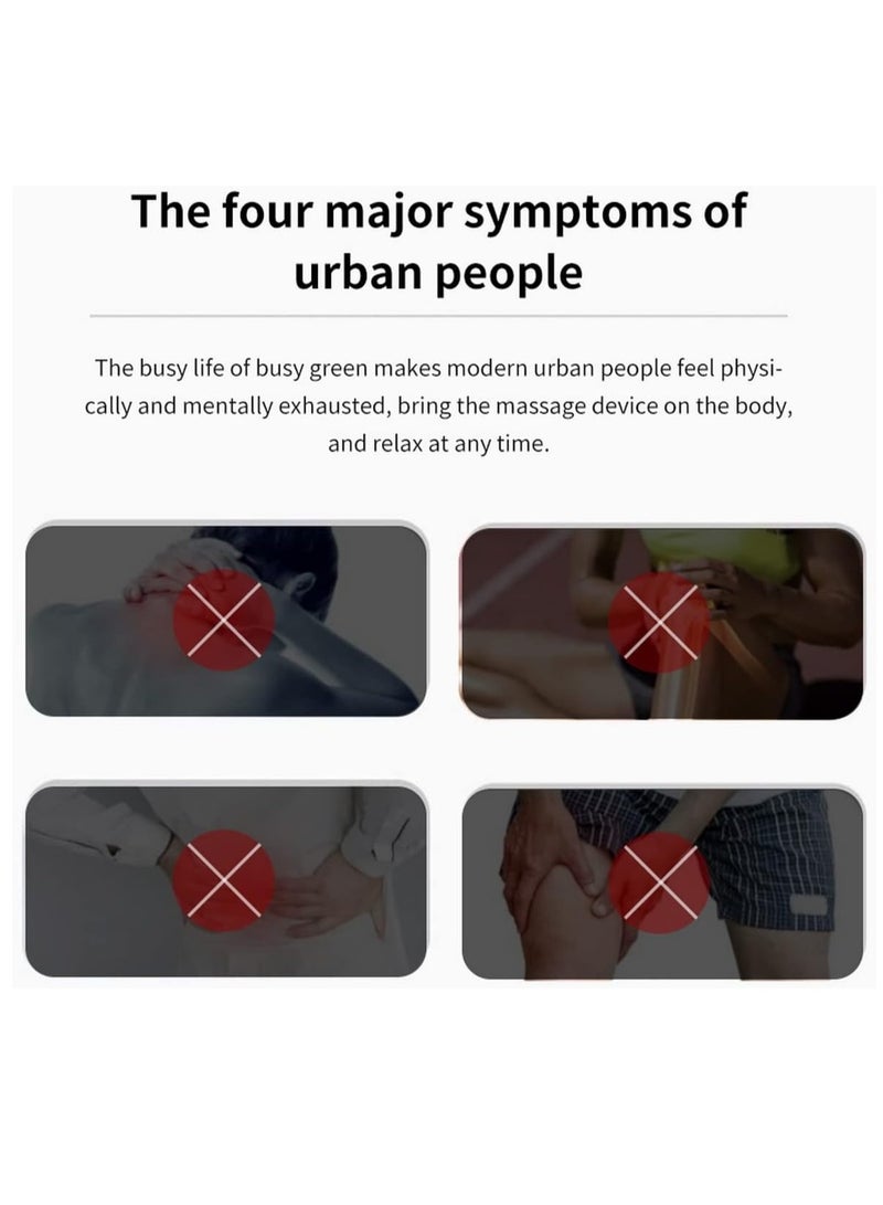 Loquat New Edition Microcurrent Ems Portable Massage Device for 2 Pcs Ems Lymphatic Drainage Massager for Neck Shoulder Limbs 8 Modes 19 Levels Cordless - Image 2