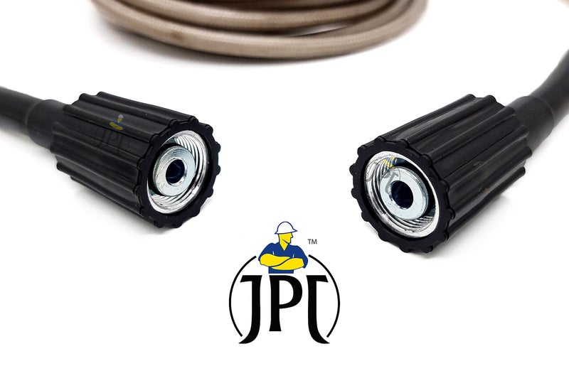 JPT Pressure Washer Hose Pipe 8 Meter Upto 2500 Psi Heavy Duty Black Molded Pipe Compatible With Jpt, Starq, Reqtech Pressure Washer (8 Meter) - Image 5