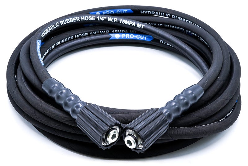 JPT Pressure Washer Hose Pipe 8 Meter Upto 2500 Psi Heavy Duty Black Molded Pipe Compatible With Jpt, Starq, Reqtech Pressure Washer (8 Meter) - Image 1