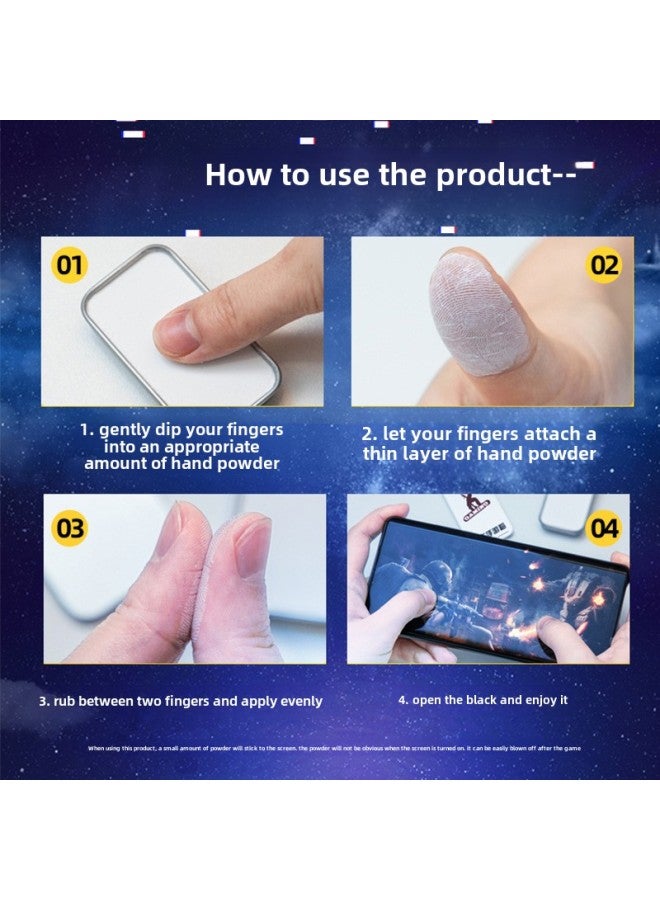 National Service Hand Speed Powder King Eat Chicken Sweat-proof Walking Artifact League Of Legends E-sports God Powder Solid Hand Travel Powder-Product Color:National Service Hand Speed Powder Round Black Send Slide Cover A Box  - Image 4