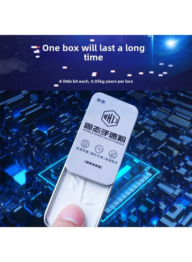 National Service Hand Speed Powder King Eat Chicken Sweat-proof Walking Artifact League Of Legends E-sports God Powder Solid Hand Travel Powder-Product Color:National Service Hand Speed Powder Round Black Send Slide Cover A Box  - Image 3