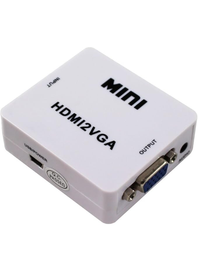 Terabyte محول Mini HDMI إلى VGA 1080P إخراج إشارة الصوت والفيديو محول HDMI2VGA لجهاز PS3 XBOX360 Blu-ray DVD أجهزة الاستقبال الكمبيوتر المحمول إلى جهاز العرض HDTV - Image 4