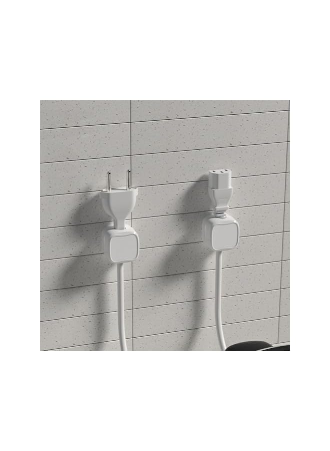 Green Tiger Magnetic Cable Clips,Cable Smooth Adjustable Cord Holder, Under Desk Cable Management,Adhesive Wire Holder Keeper Organizer for Home Office Desk Phone Car Wall Desktop Nightstand,6PCS,White - Image 4