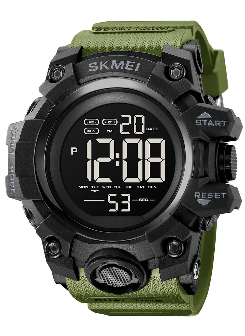 SKMEI - Watches for Men Water Resistance Digital Green 2140 - Image 1