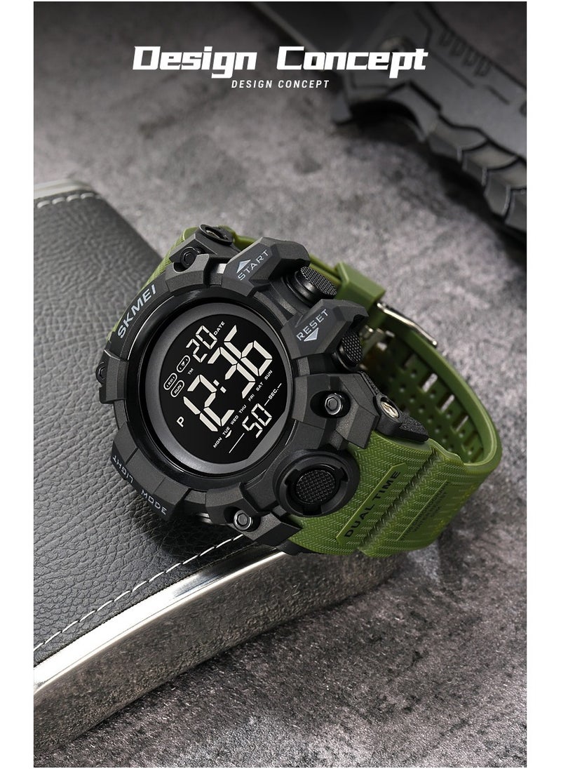 SKMEI - Watches for Men Water Resistance Digital Green 2140 - Image 1