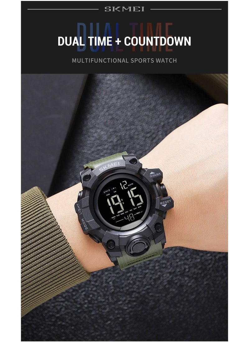 SKMEI - Watches for Men Water Resistance Digital Green 2140 - Image 1