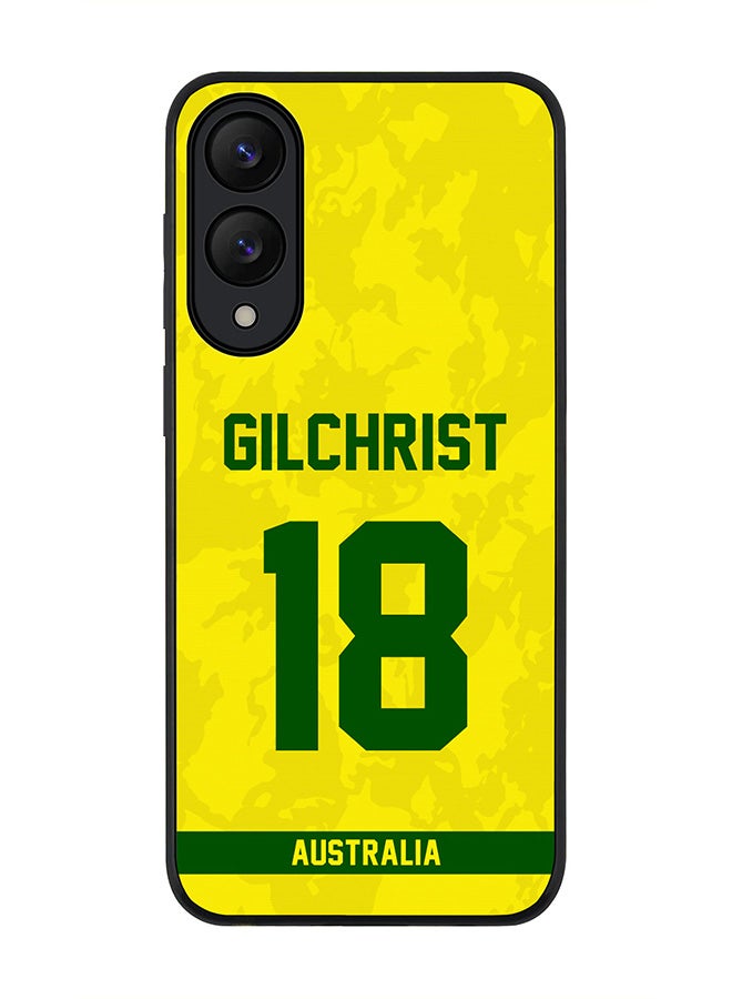 Stylizedd For Samsung Galaxy S25 Edge Case,Slim fit Camera Protection, Shockproof Thin Phone cover  - Australia Adam Gilchrist, Jersey No 18