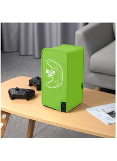 KASTWAVE Dust Cover for Xbox Series X Console, Dustproof Waterproof Anti-Scratch Fabric Easy Protective Case with Access Cable Port, Wetsuit Grade Elasticity Fabric (Green)  - Image 2