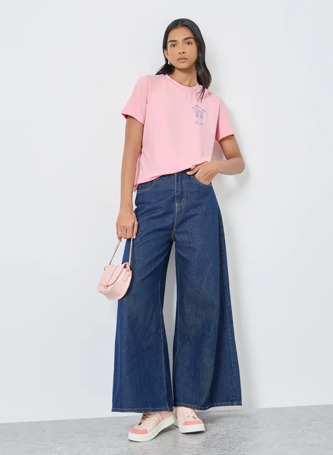 Take Two Take Two Graphic Print Short Sleeve T-Shirt