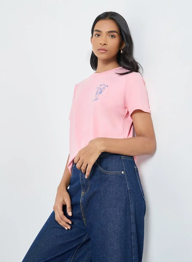Take Two Graphic Print Short Sleeve T-Shirt