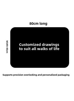 Generic Advertising Mouse Pad Large Thick Lock Edge Support Small Batch Logo Gift Office Table Mat Manufacturers Wholesale-Color:3mm-Pattern:400*800  - Image 1