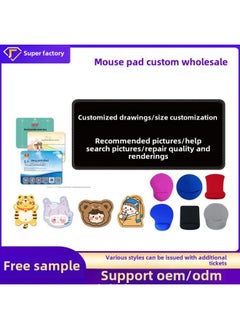 Generic Advertising Mouse Pad Large Thick Lock Edge Support Small Batch Logo Gift Office Table Mat Manufacturers Wholesale-Color:3mm-Pattern:400*800  - Image 2