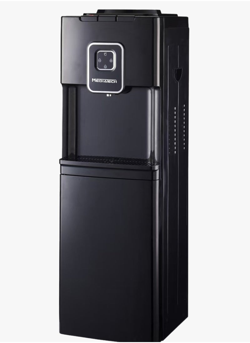 Mediatech Water Dispenser with storage cabinet, for Normal, Cold and Hot Water ,MT-WD2533C - Black 